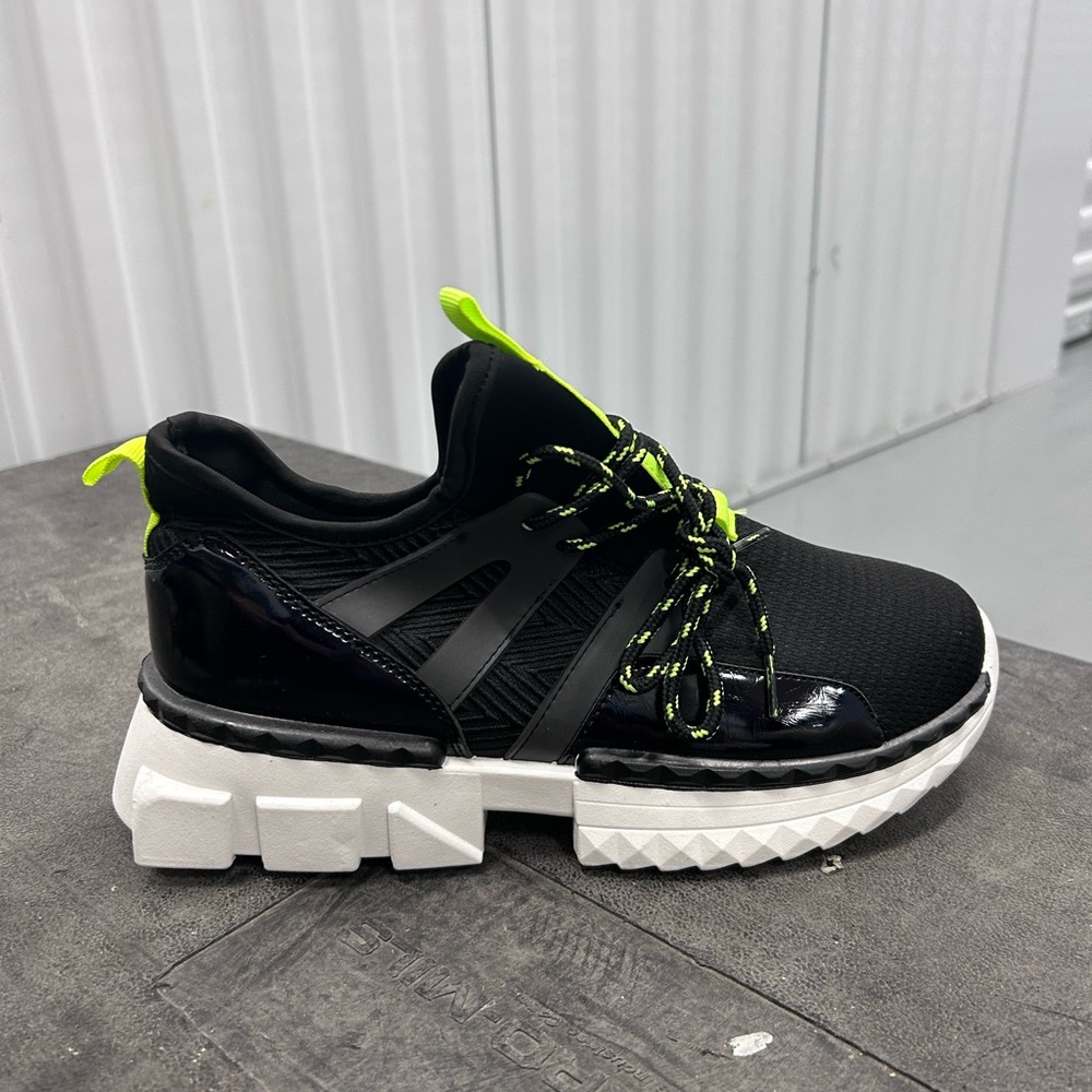 Black and Neon Green Shoes Size 11 never worn